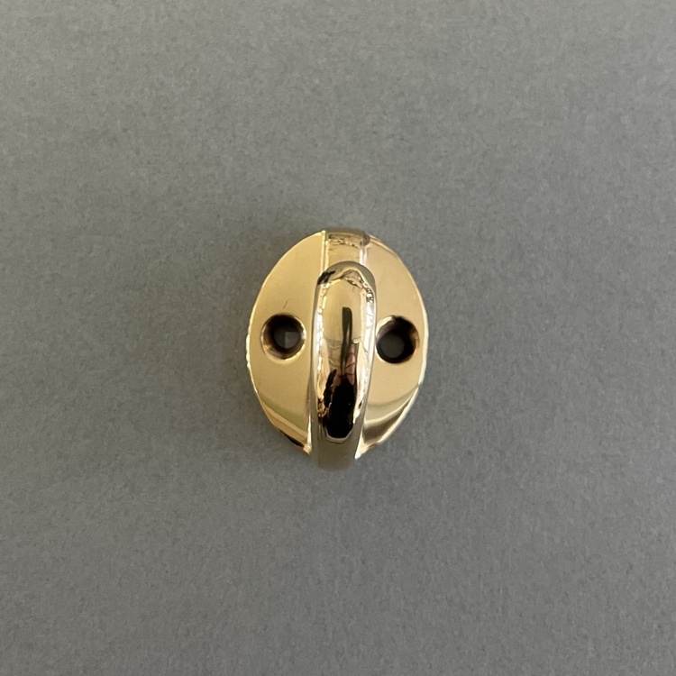 Yksinkertainen koukku, Mini, EXMEZ, K 3,3 cm, Messinki