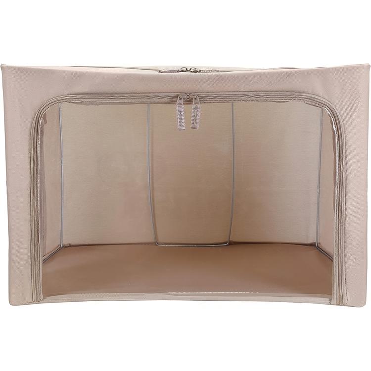 Pehmeä säilytyslaatikko ikkunalla 77 l, beige