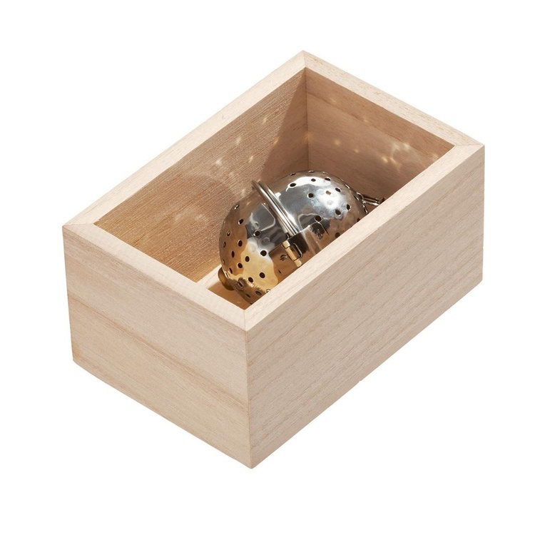 Puinen laatikon sisäkkölaatikko, 12,7x8,6 cm, iDesign