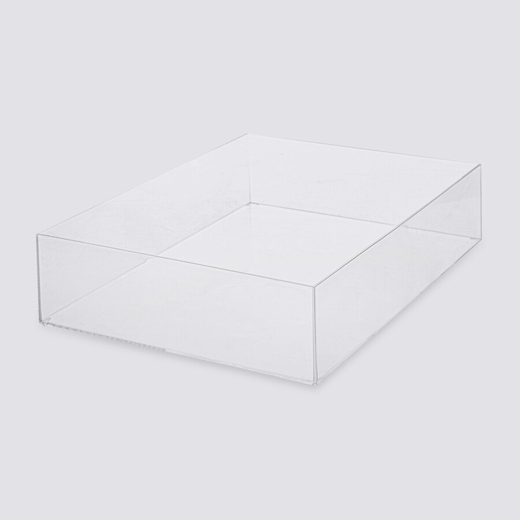Säilytysalusta, pinottava, SELENA ORGANISER XL, 38,5 x 25,6 x K 8,5 cm, kirkas