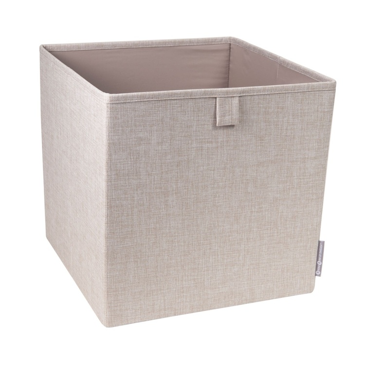 Säilytyskuutio kangasta, Bigso, beige