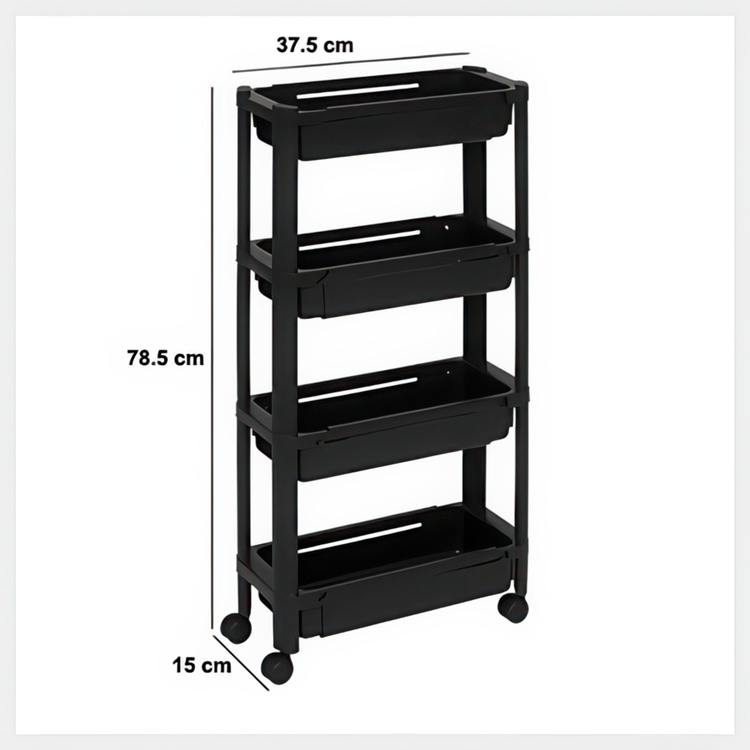 Ulosvedettävä säilytysvaunu, 37,5–60 cm