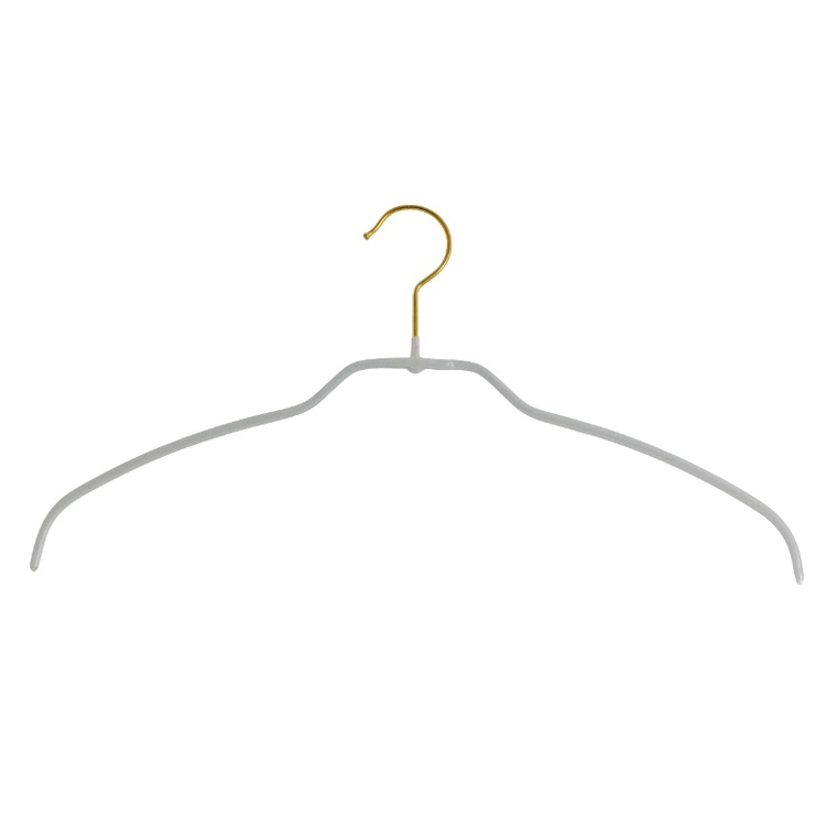 Liukumaton vaateripustin, 42 cm, helmenvalkoinen