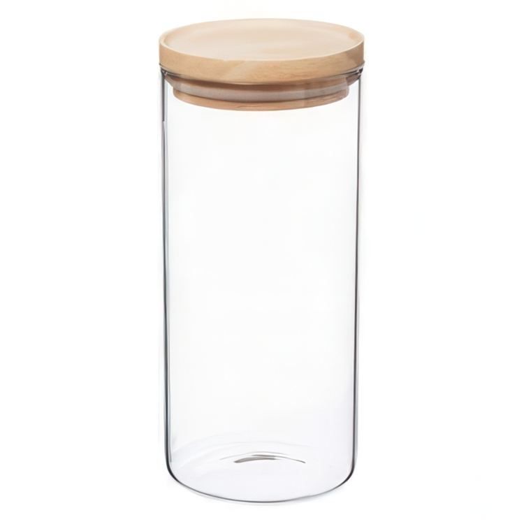 Pyöreä lasinen säilytyspurkki 1,3 l, 5five