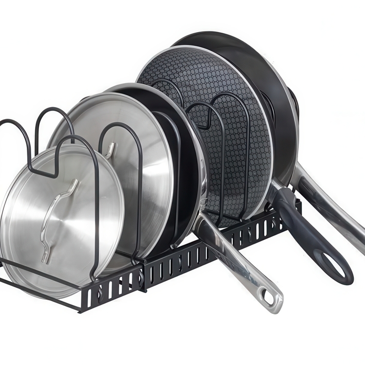 Säädettävä paistinpannujen säilytysteline, 30–57 cm