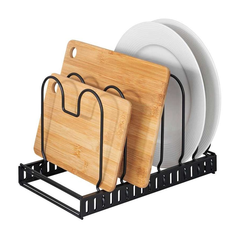 Säädettävä paistinpannujen säilytysteline, 30–57 cm