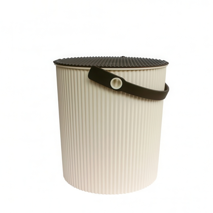 Omnioutil-ämpäri kannella 20 l, beige/ruskea
