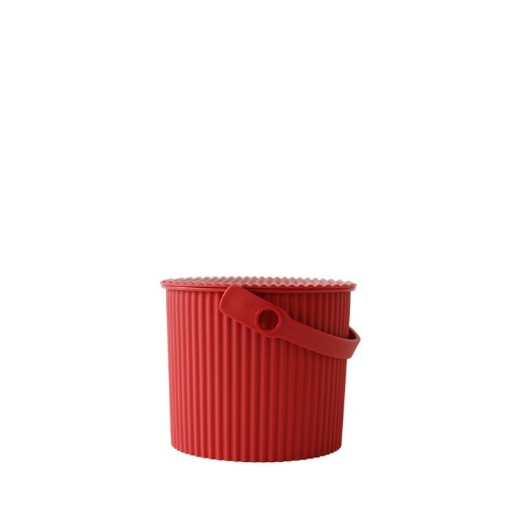 Kannellinen ämpäri 4 l, Omnioutil, punainen