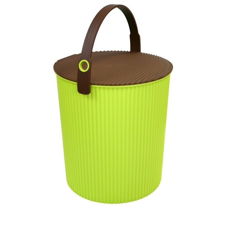 Kannellinen ämpäri 20L, Omnioutil, Vihreä/Ruskea
