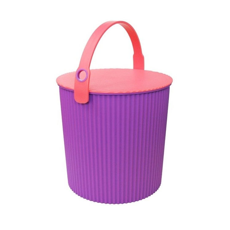 Kannellinen ämpäri 10 l, Omnioutil, liila/pinkki