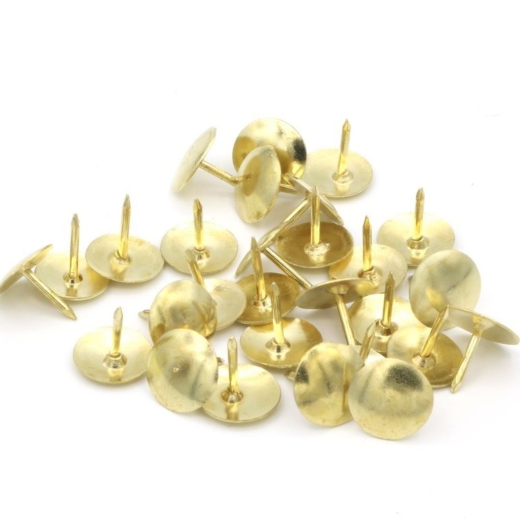 Nastat, 100 kpl, THUMB TACKS, Ø 9,5 mm, Kulta