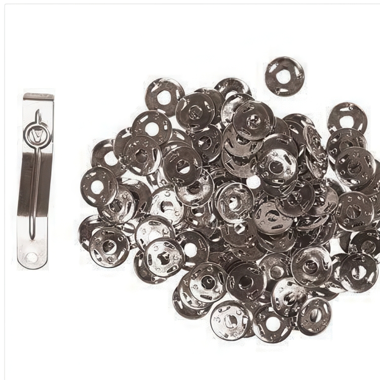 Nastat, kolmipiikkiset, 100 kpl, DREIZACK, Ø 12 mm, hopea
