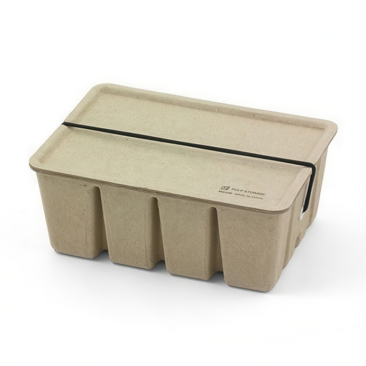 Säilytysrasia kierrätyspahvista, Beige