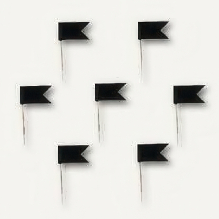 Karttanastat lippumallia, 20 kpl, FLAG PINS