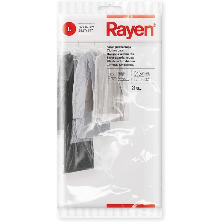 Vaatesuoja 3-pack, 150 cm