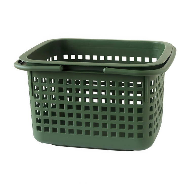 Säilytyskori kannella 23 l, Hachiman, vihreä
