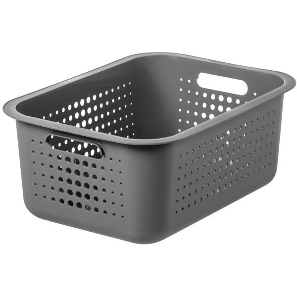 Säilytyskori kierrätysmuovista 10 l, SmartStore, vaaleanharmaa