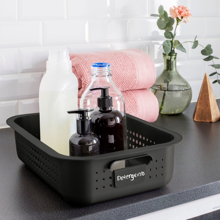 Säilytyskori kierrätysmuovista 6 l, SmartStore, harmaa