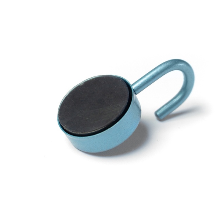 Magneettikoukku 2 kpl, hopeansininen