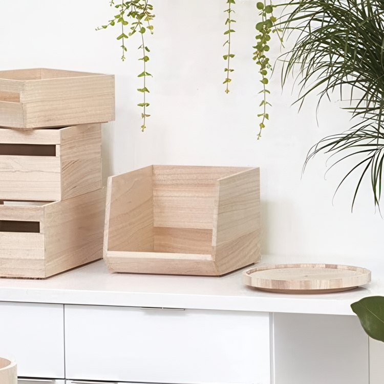 Puinen säilytyslaatikko, iDesign