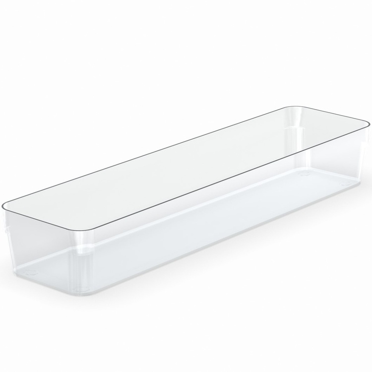 Pitkä ja kapea laatikkojäsennin pikkutavaroille, 40 x 10 x 6 cm, SmartStore