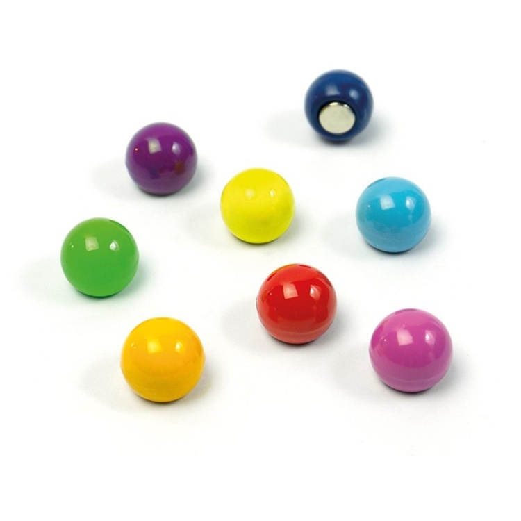 Magneettipallot 8 kpl, Värikkäät