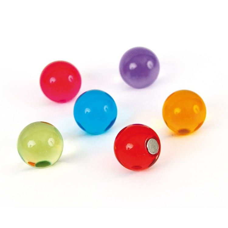 Magneettipallot 6 kpl, Värikkäät