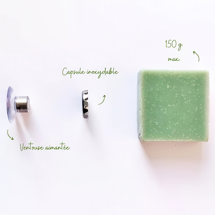 Magneettinen saippuapidike imukupilla