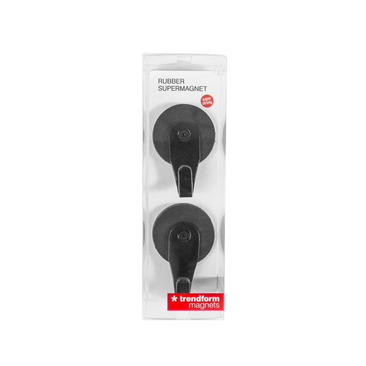 Erityisen vahva magneettikoukku 2-pack, musta