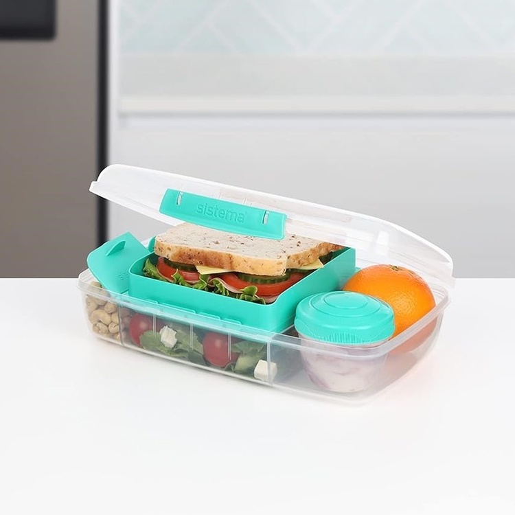 Bento-eväsrasia lokeroilla ja purkilla 1,76 l, Sistema