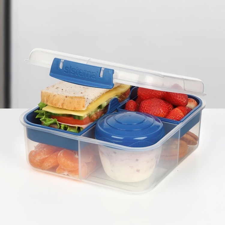 Bento-rasia, 5 lokeroa ja purkki 1,25 l, Sistema