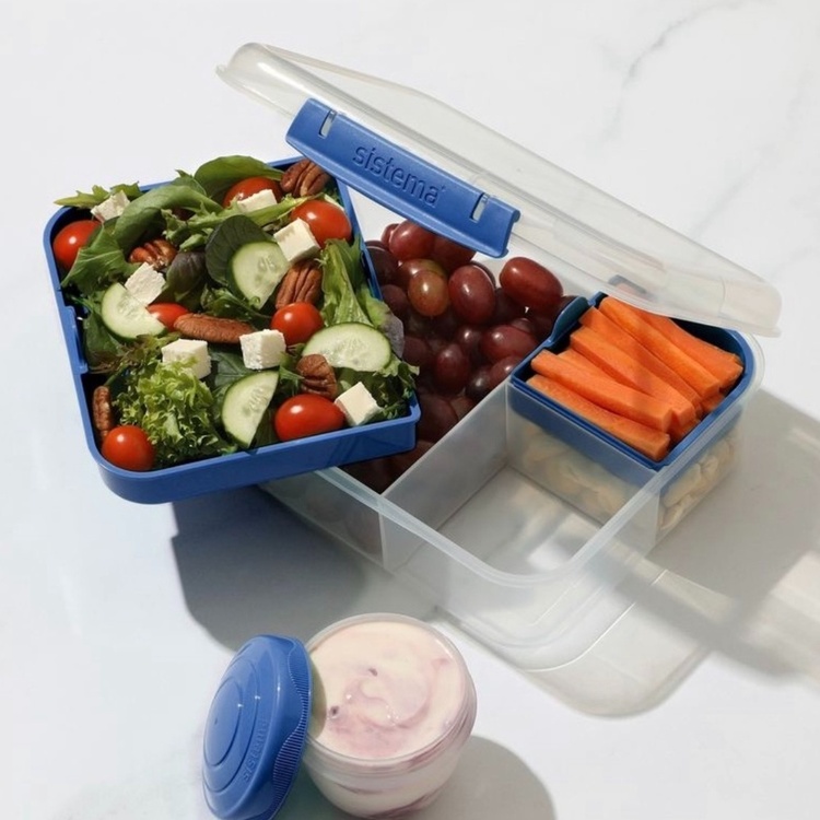 Bento-rasia 5 lokerolla ja purkilla 1,65 l, Sistema