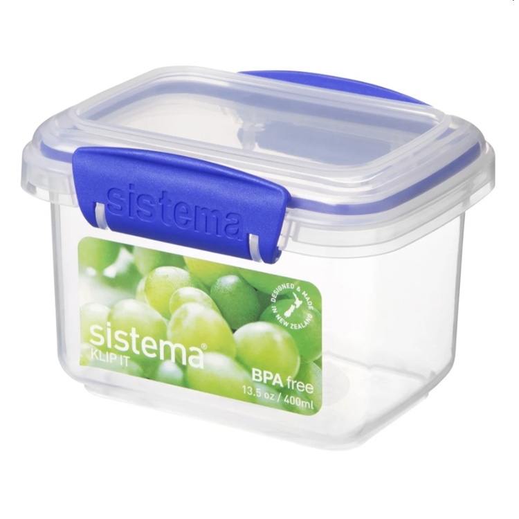 Pieni säilytysrasia 0,4 l, Sistema, sininen