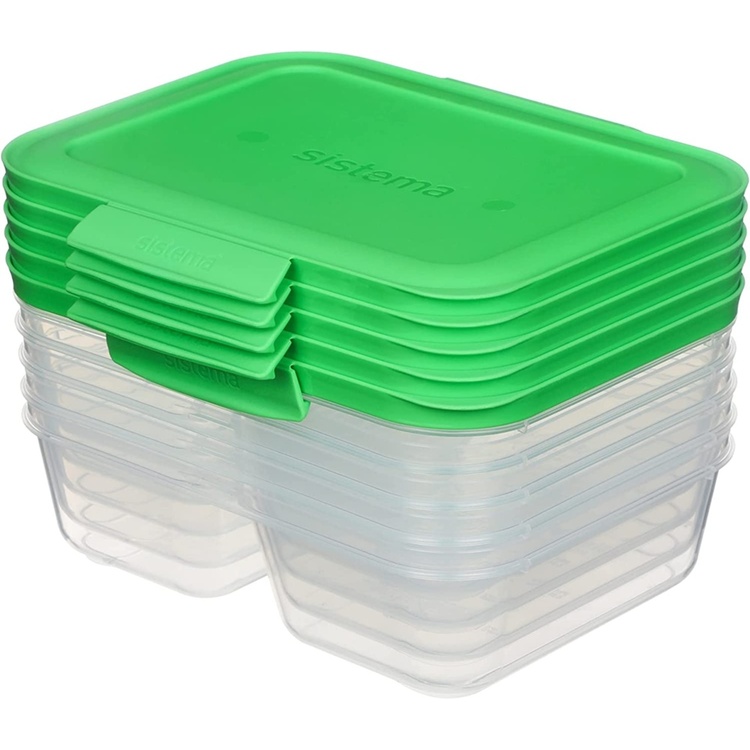 Kaksiosainen ruokarasia 5-pack 0,87L, Sistema