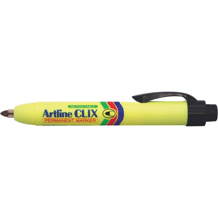 Painomekanismilla varustettu merkkauskynä, ARTLINE CLIX, 1,5 mm, musta