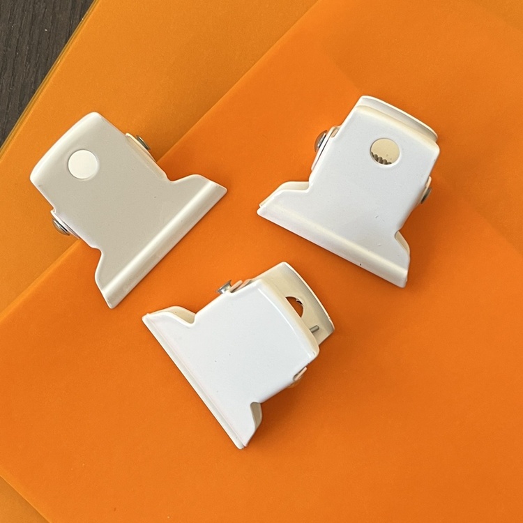Paperipidikkeet metallia, 3 kpl, ITALIAN KEEP CLIPS, 5 cm, valkoinen