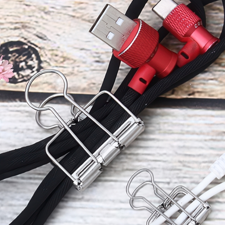 Paperinipistimet, 10 kpl, WIRE FOLDBACK CLIPS, 32 mm, Deskstore, hopea