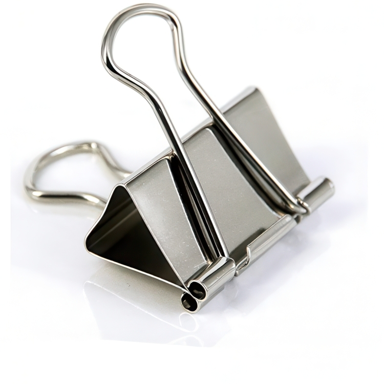 Paperinipistimet, 4 kpl, FOLDBACK CLIPS XL - 51 mm, hopea