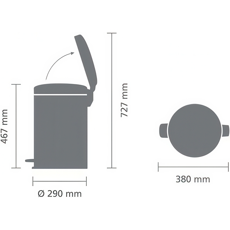 Poljinroska-astia 20 l, Brabantia