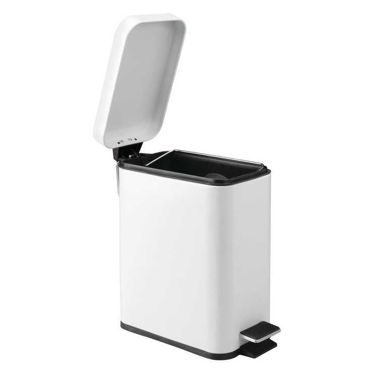 Suorakulmainen poljinroskis 12 l