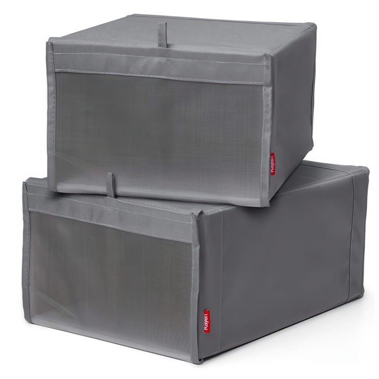 Kenkälaatikko kangasta 2-pack, Rayen