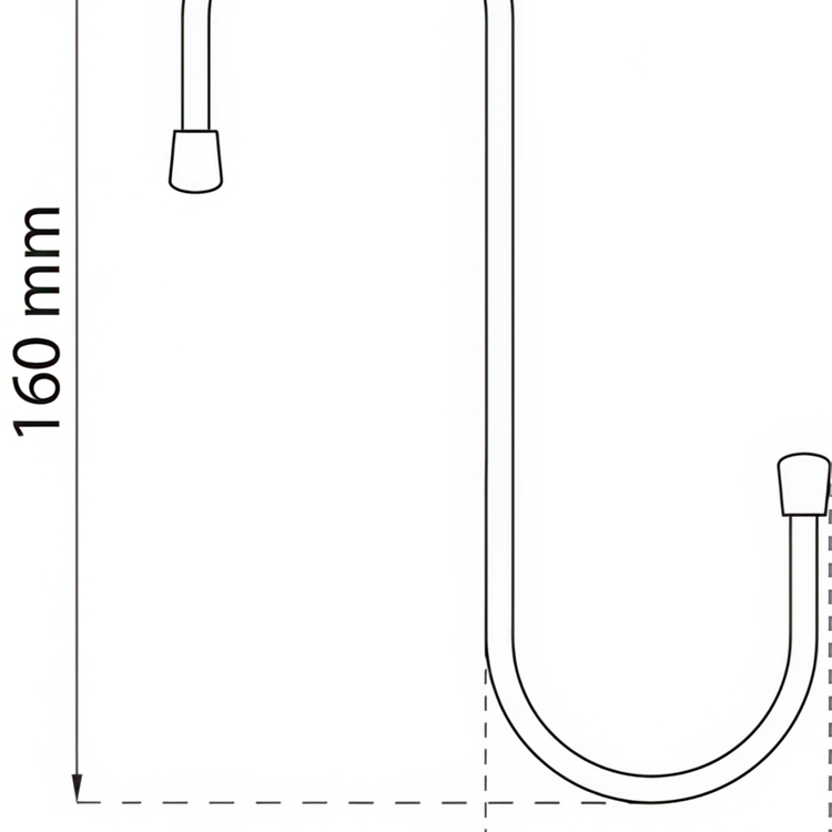 S-koukku, 16 cm, Habo