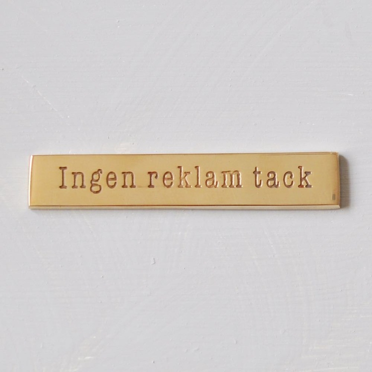 Messinkikyltti, Ei mainoksia kiitos