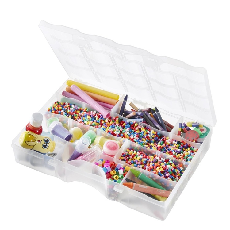 Lajittelulaatikko kannella, 19 lokeroa, SmartStore