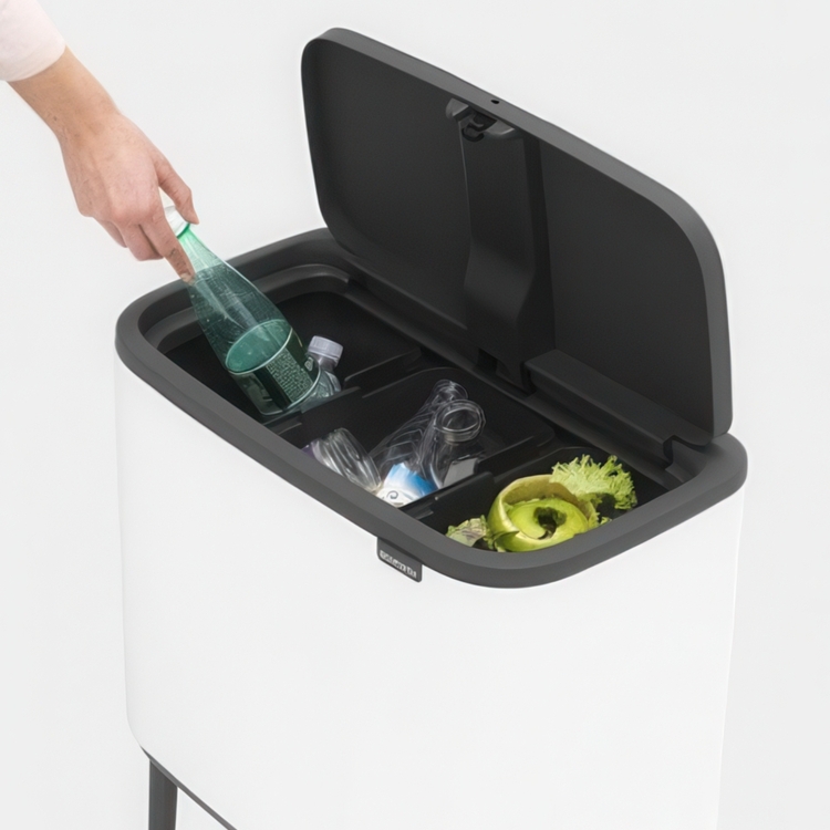 Kierrätysasema jaloilla, 3 lokeroa, Brabantia