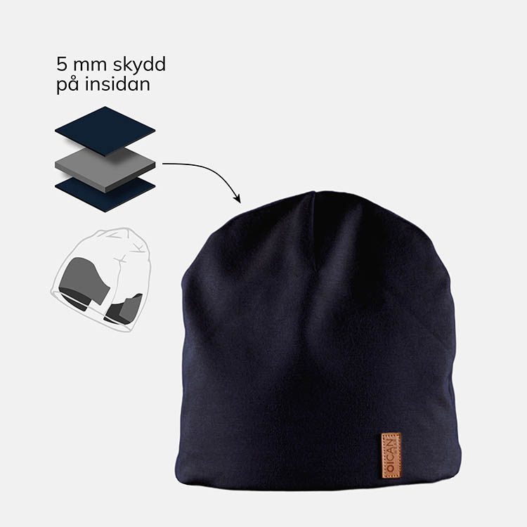 Lasten pipo päänsuojalla OICAN