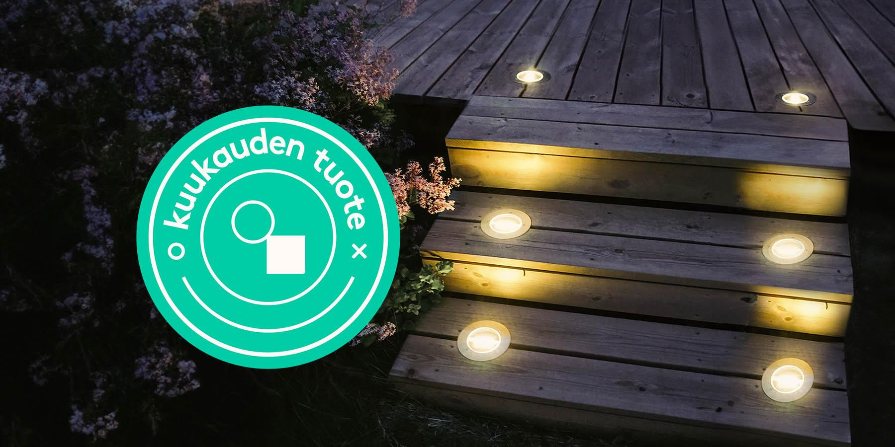 Kuukauden tuote: Aurinkokennokäyttöinen terassivalaisin 25%