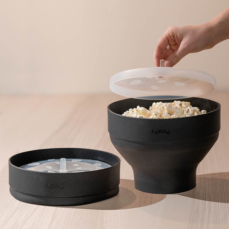 Popcornkone mikroon, Musta ryhmässä Koti / Keittiötarvikkeet / Ruoanlaitto mikroaaltouunissa @ SmartaSaker.se (14073-S)