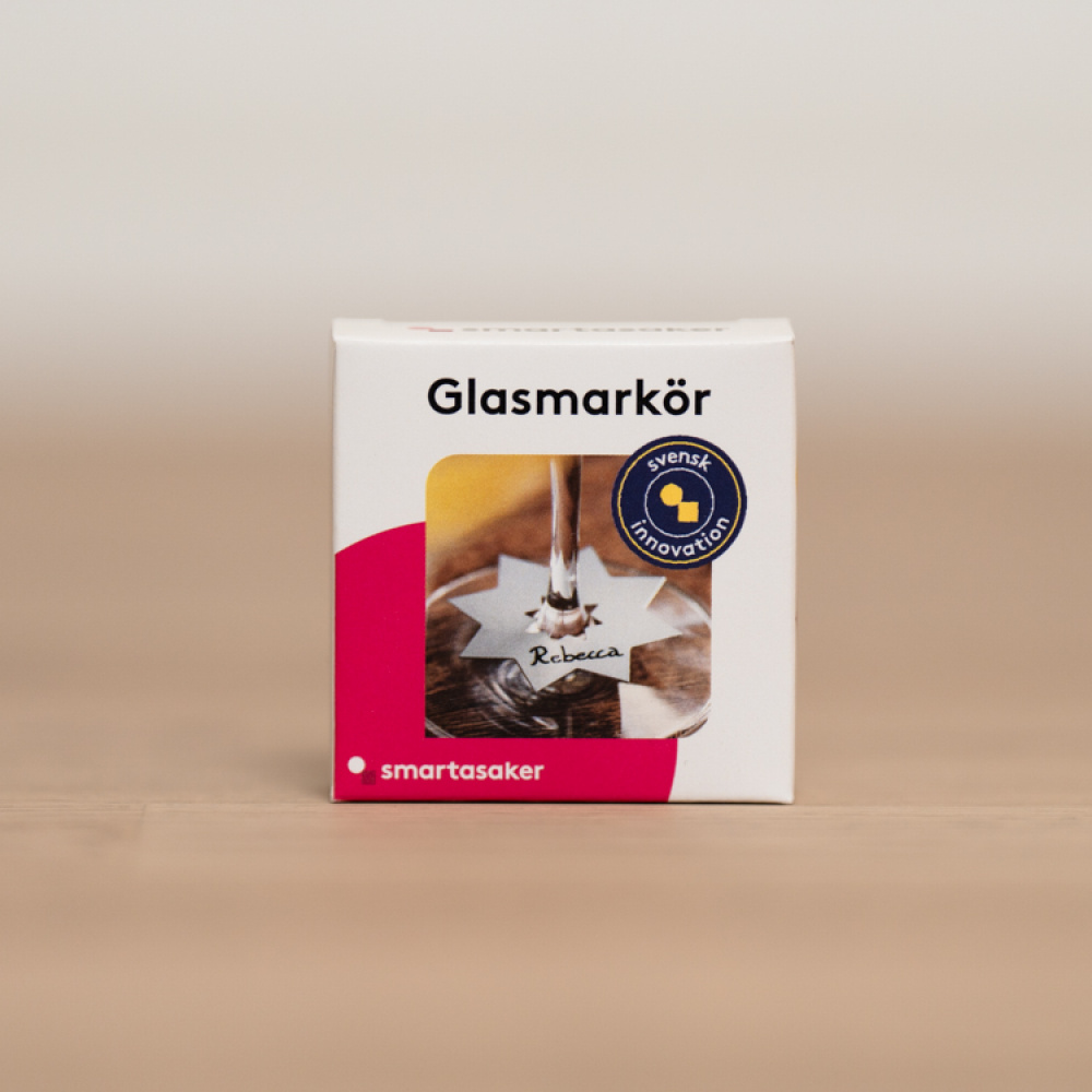 Lasimerkki, 50 kpl ryhmässä Koti / Keittiötarvikkeet / Kattaus @ SmartaSaker.se (10669)