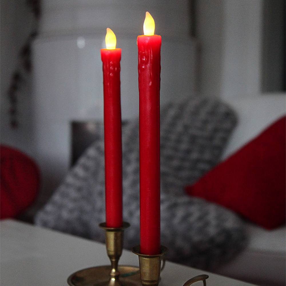 Paristokäyttöiset kynttilät 2 kpl ryhmässä Valaistus / Sisävalaistus / Koristevalaisimet sisäkäyttöön @ SmartaSaker.se (11714)
